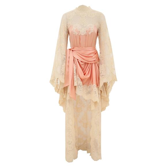 ZIMMERMANN Hypnotic Satin Drape Midi Dress - 0 - Picture 1 of 8